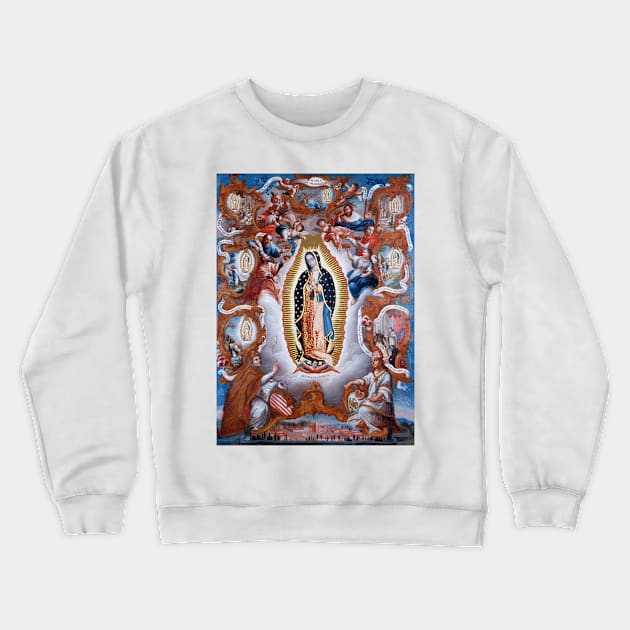 Mexico Virgin of Guadalupe Crewneck Sweatshirt by pdpress